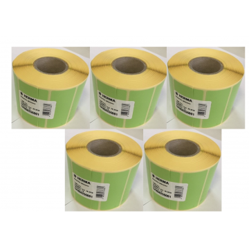 PACK 5 Rouleaux d'étiquettes Posologie (verte) 52x23 UBI ELTRON ZEBRA
