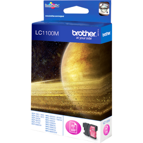 Cartouche magenta BROTHER 325 pages LC1100M
