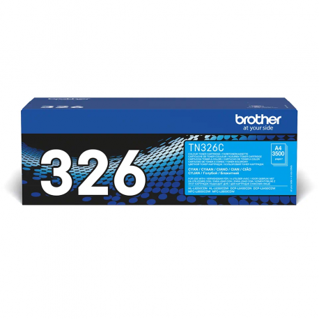 Toner cyan BROTHER 3500 pages TN-326C