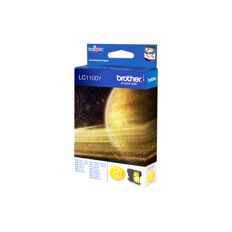 Cartouche yellow BROTHER 325 pages LC1100Y