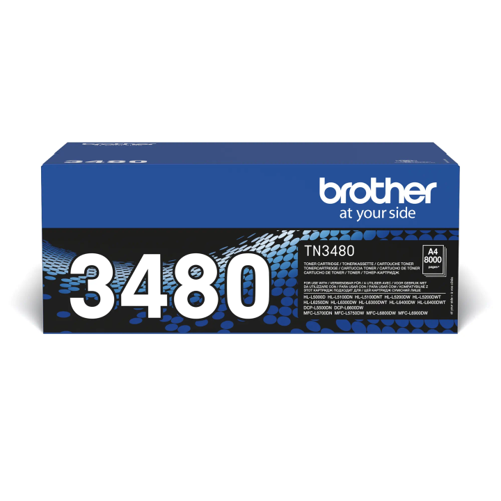 Toner Noir Brother TN-3480 – 8 000 Pages