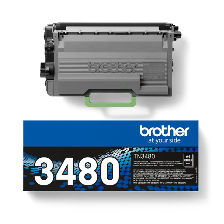 Toner Noir Brother TN-3480 – 8 000 Pages