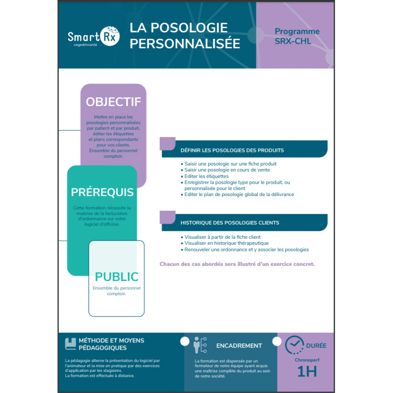 FORMATION La Posologie Personnalisée - SRX CHL