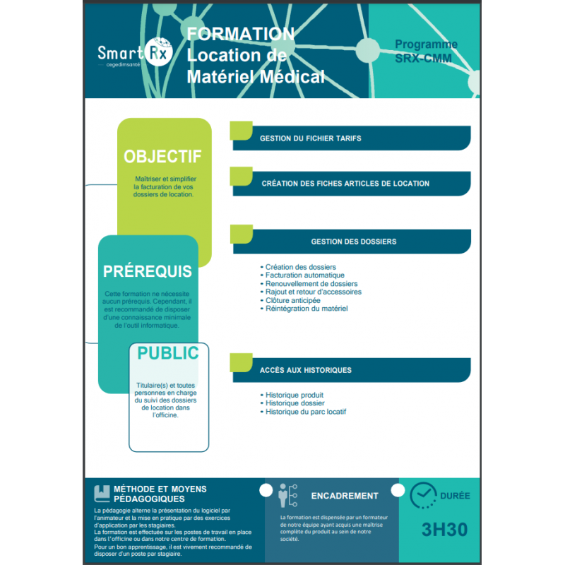 FORMATION La Location de Matériel Médical - SRX CMM