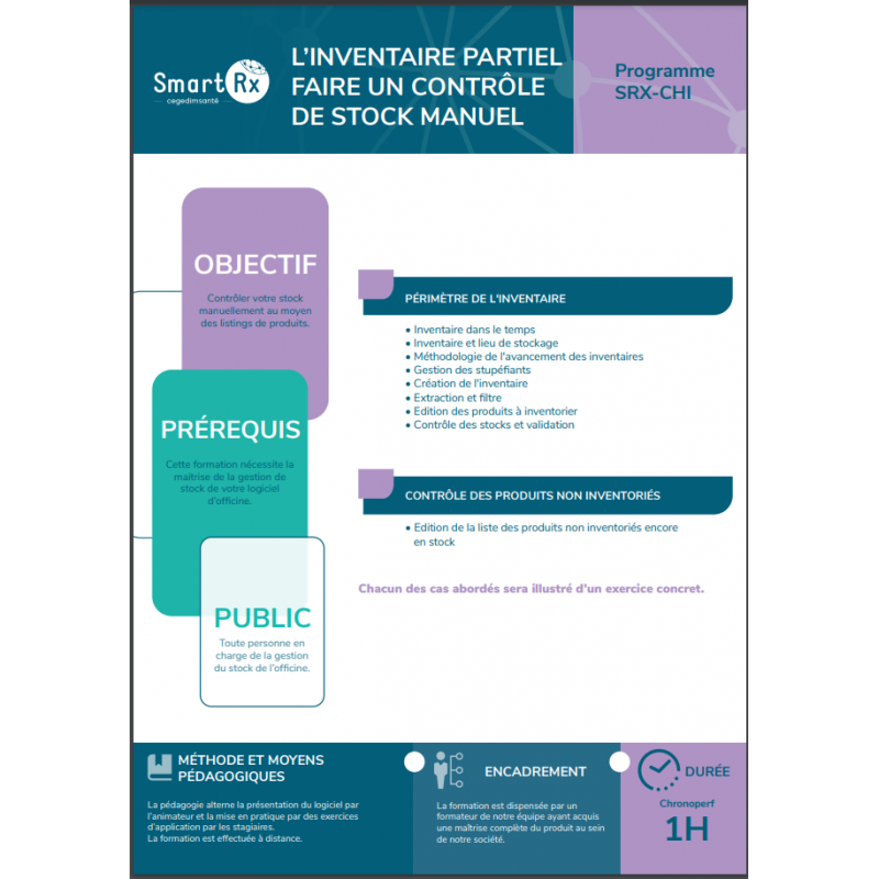 FORMATION L'Inventaire Partiel Manuel - SRX CHI