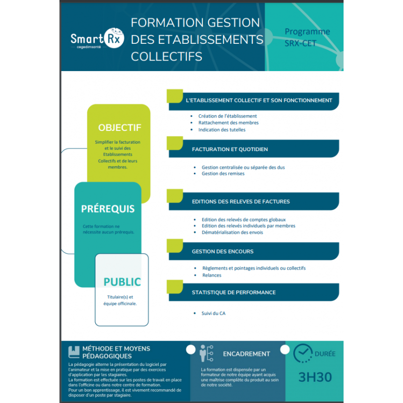 FORMATION La Gestion des Etablissements Collectifs - SRX CET