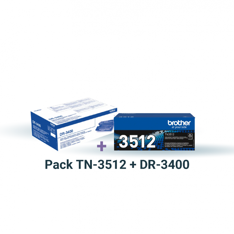 Pack Toner BROTHER TN-3512 + Tambour BROTHER DR-3400