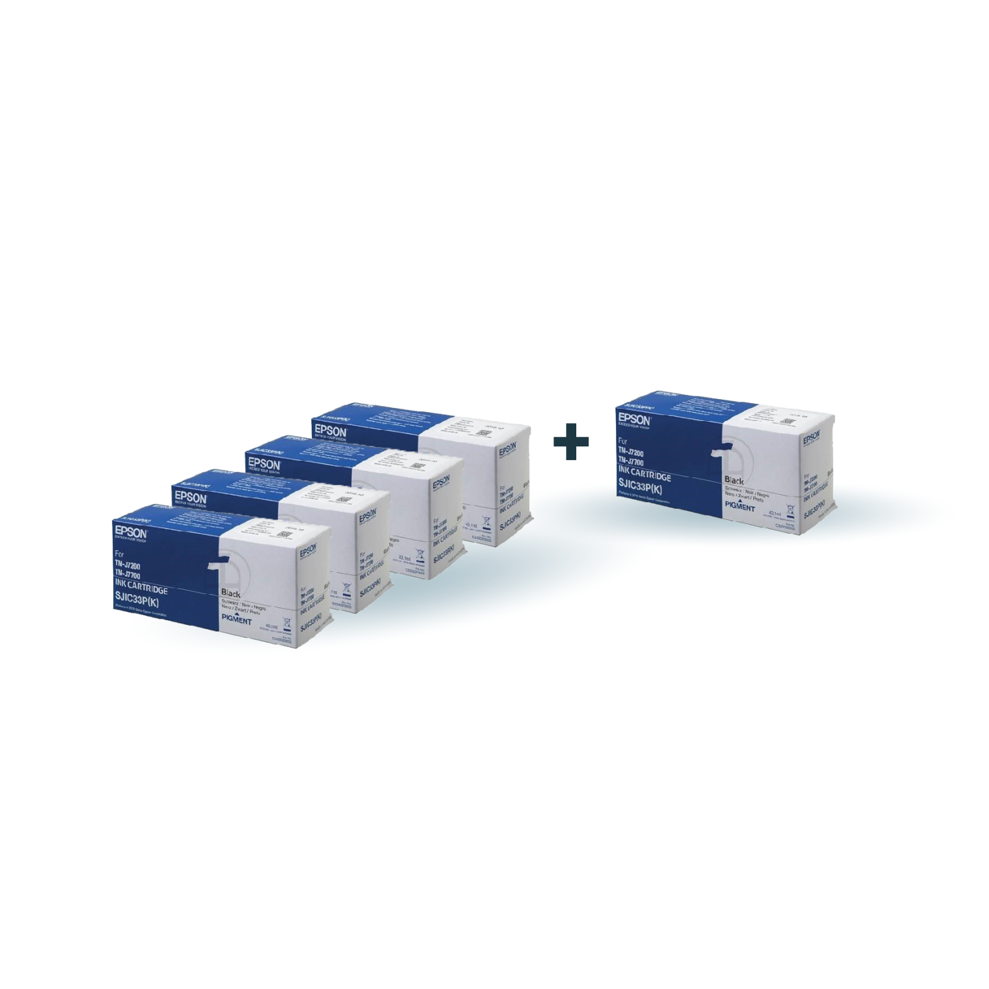 Pack 5 Cartouches EPSON SJIC33P (K) Noir | Docashop