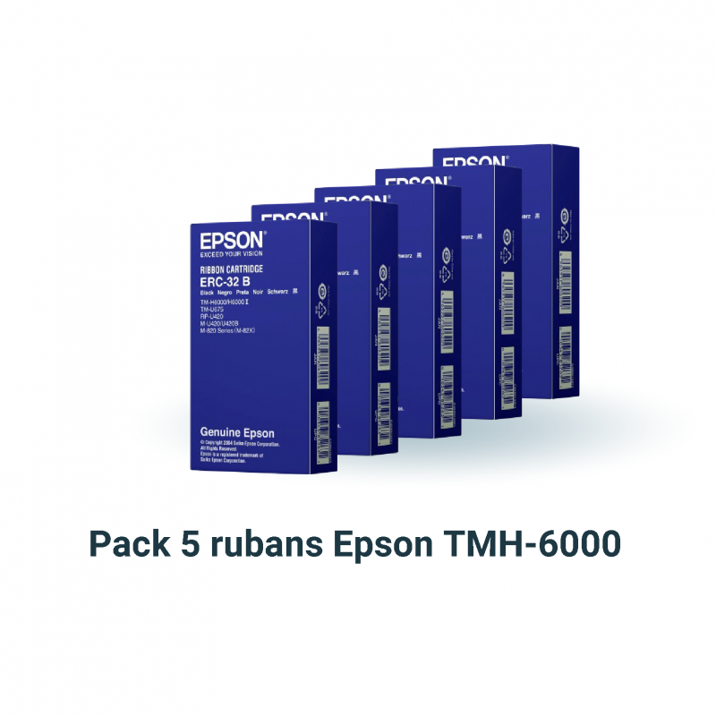 PACK 5 Rubans EPSON TMH-6000