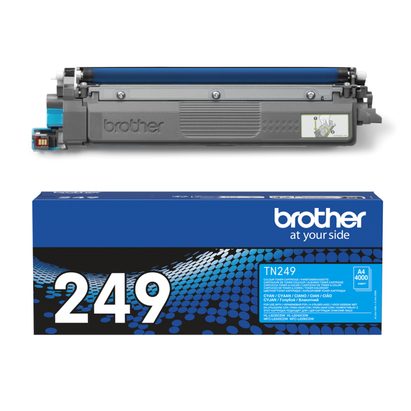 Toner cyan BROTHER Très Haute Capacité TN-249C 4000 pages