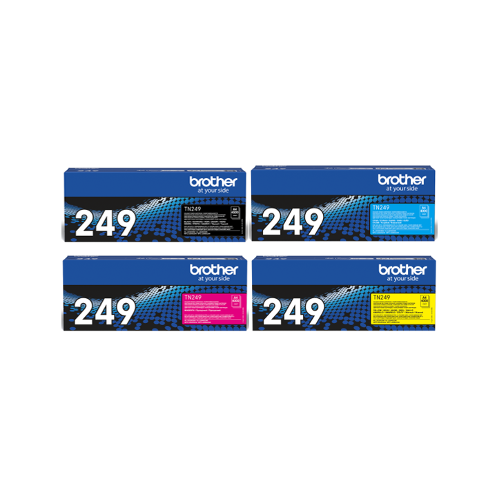 Pack 4 Toners Brother TN-249 BK, C, M, Y