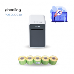 Imprimante d’étiquettes de posologie, pack Phealing Posolog.IA