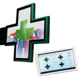 Croix pharmacie FLORENCIA LED Full-Color