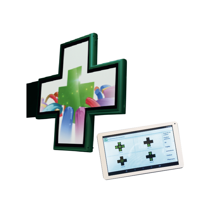 Croix pharmacie FLORENCIA LED Full-Color