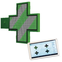 Croix ARTEMIS - Croix pharmacie LED bicolore