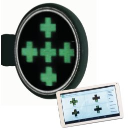 Croix GAÏA – Croix LED design ronde haute luminosité