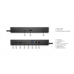 Station d’accueil Dell WD19S USB-C – Dock professionnel multi-écrans
