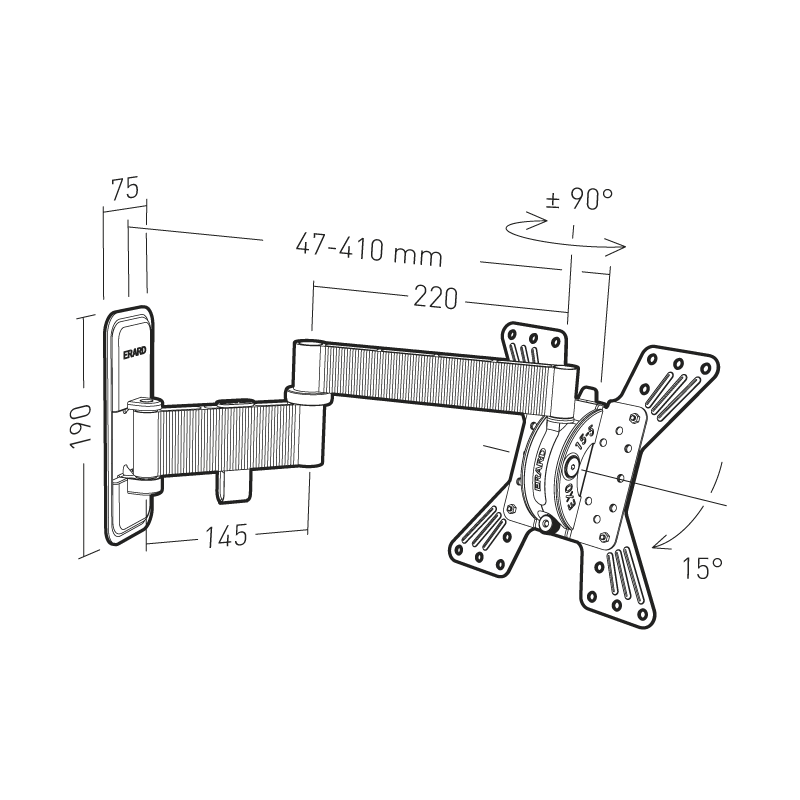 EXO200TW3 – Support mural