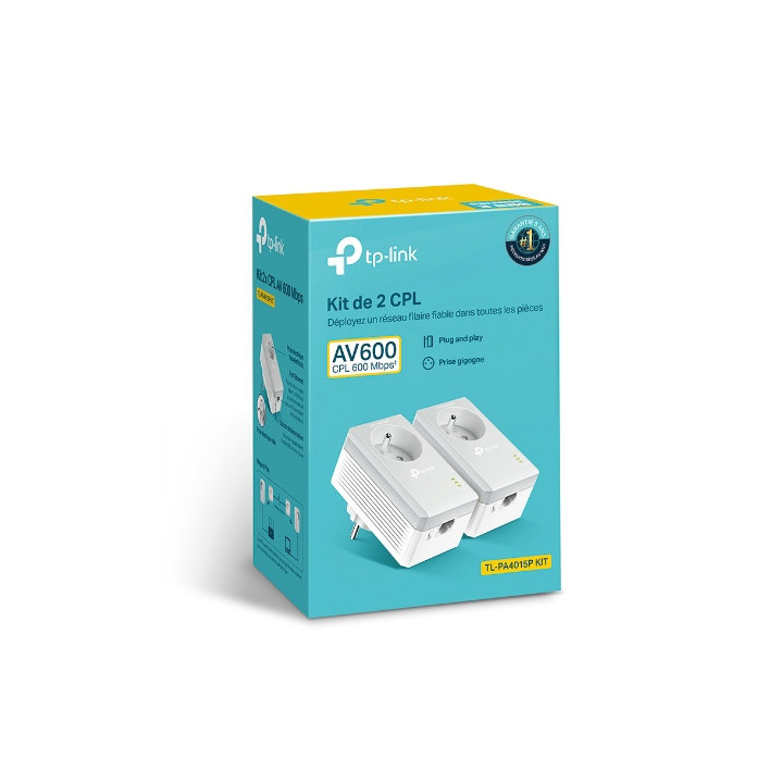 TP-Link - Kit 2 adaptateurs CPL 600 Mbps