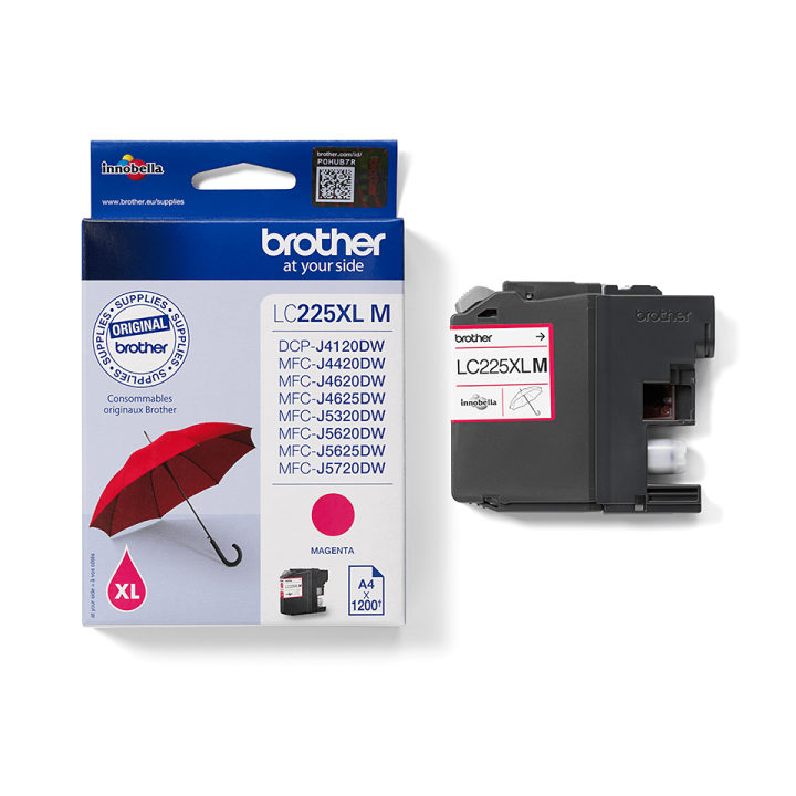 BROTHER LC225XLM - Cartouche magenta 1200 pages