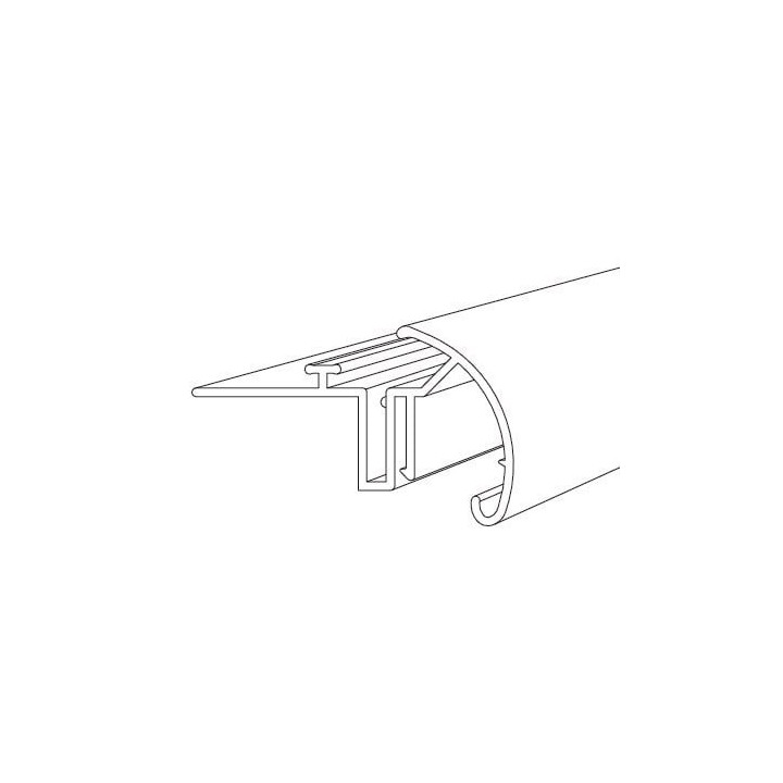 HL DISPLAY ORXSR - Rails à coller pour tablette en bois ou métal