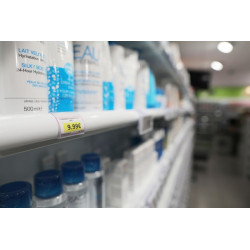 HL DISPLAY SE - Porte-étiquette individuel pour étiquettes papier - fixation rail