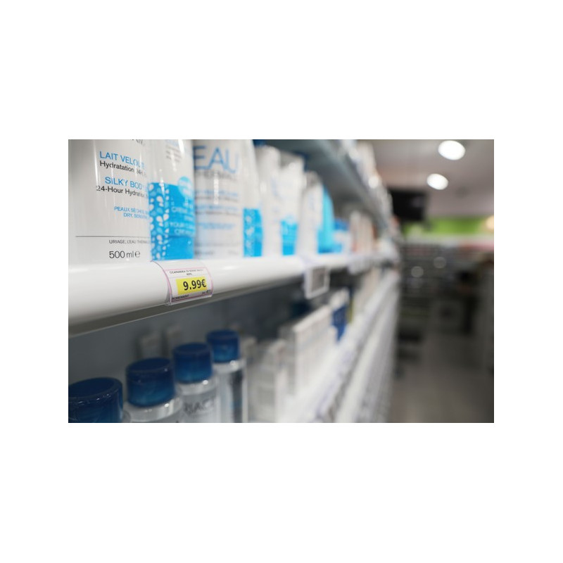 HL DISPLAY SE - Porte-étiquette individuel pour étiquettes papier - fixation rail