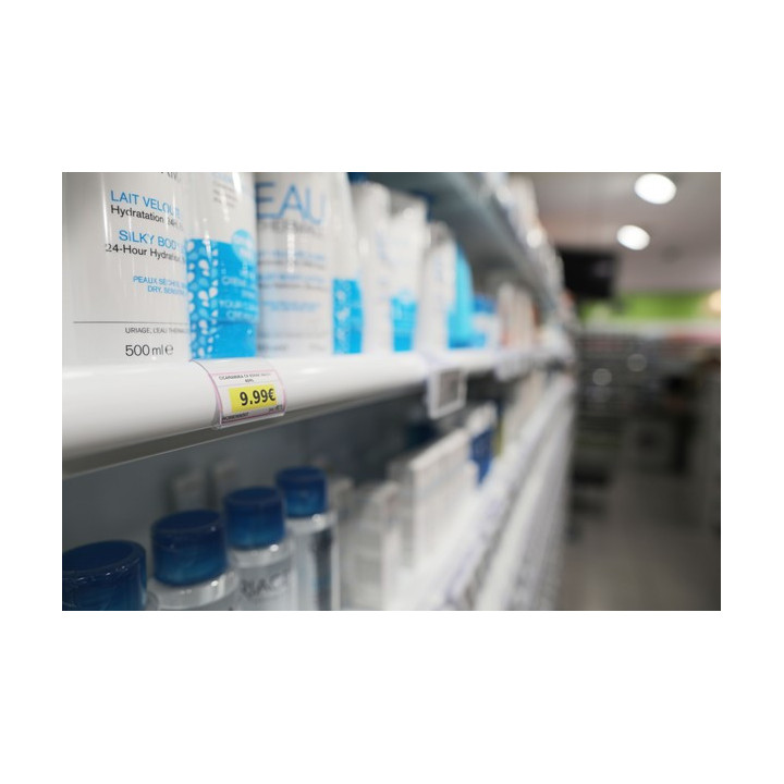 HL DISPLAY SE - Porte-étiquette individuel pour étiquettes papier - fixation rail