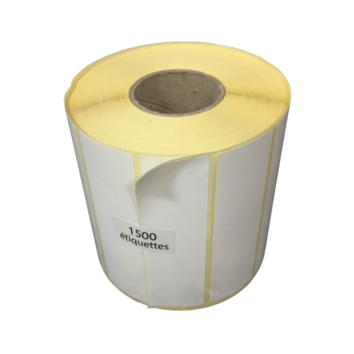 Rouleau d’étiquettes – Bobine de 1500 étiquettes 101x30 mm