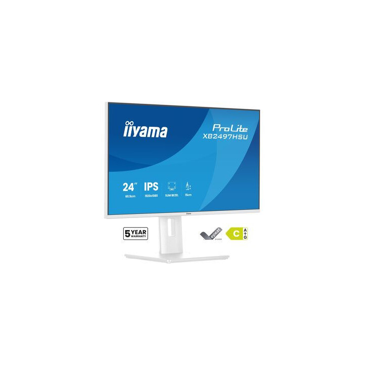 IIYAMA – Écran plat LED blanc 24 pouces - ProLite XB2497HSU-W1