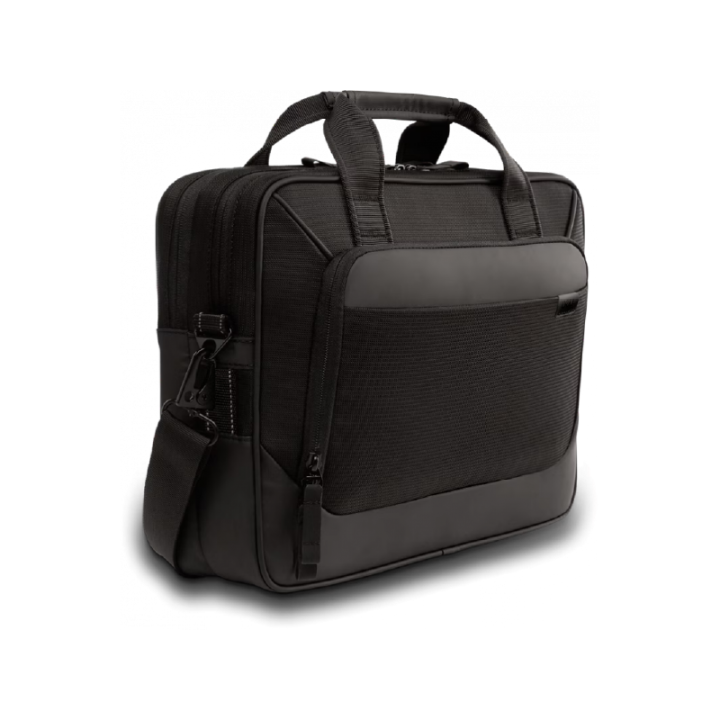 Dos de la sacoche Dell EcoLoop Pro 14 avec passage pour trolley et bandoulière