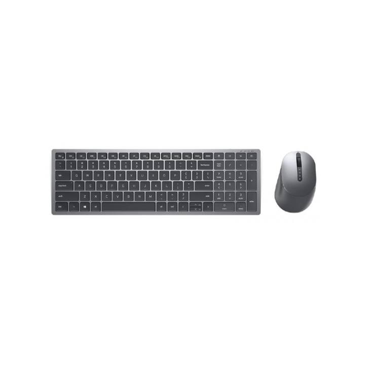 Pack clavier et souris sans fil Dell KM7120W vus du dessus