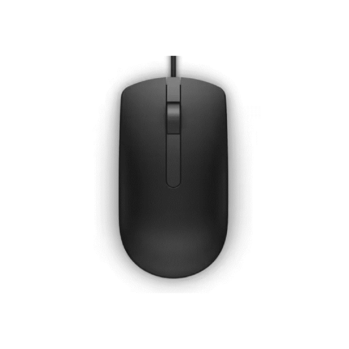 Souris filaire Dell MS116 noire vue du dessus