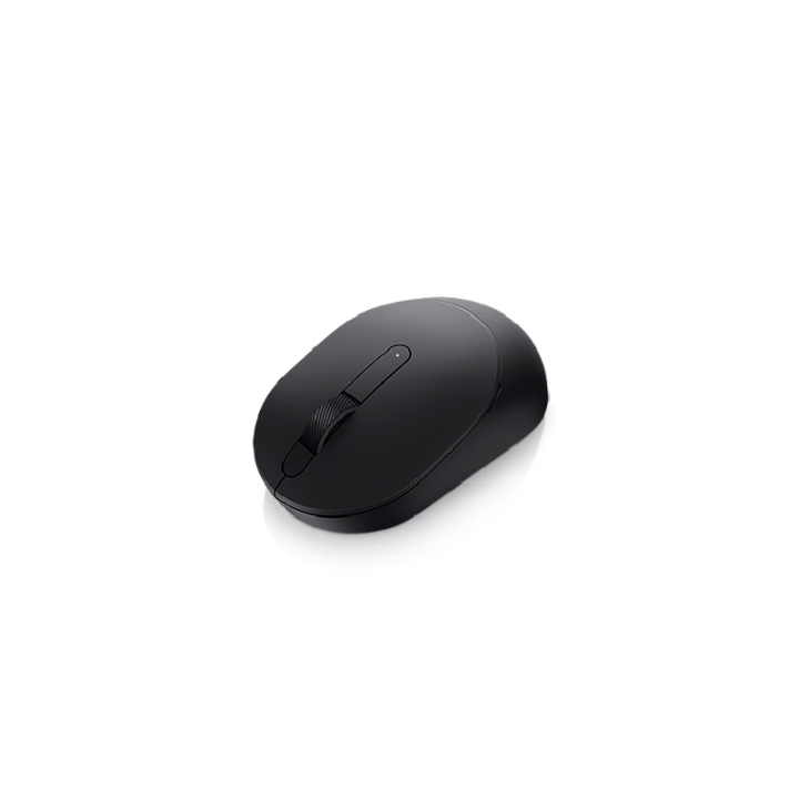 Souris sans fil Dell MS3320W noire vue de trois quarts