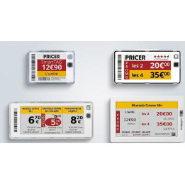 Présentation des 4 modèle d'étiquettes électronique SmartTag color
