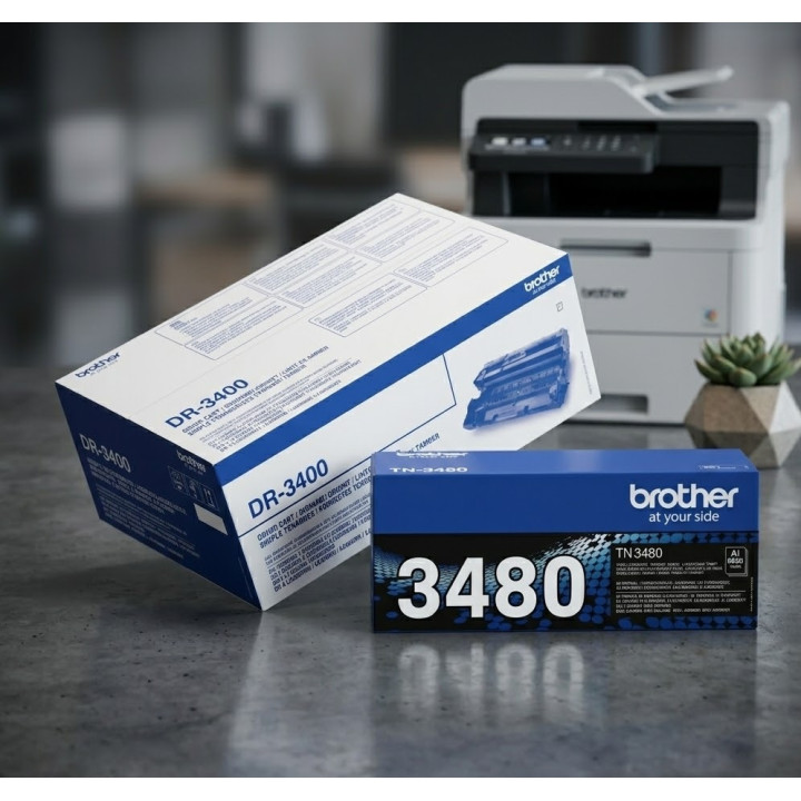 BROTHER TN-3480 + DR-3400 - Pack 1 toner et 1 tambour