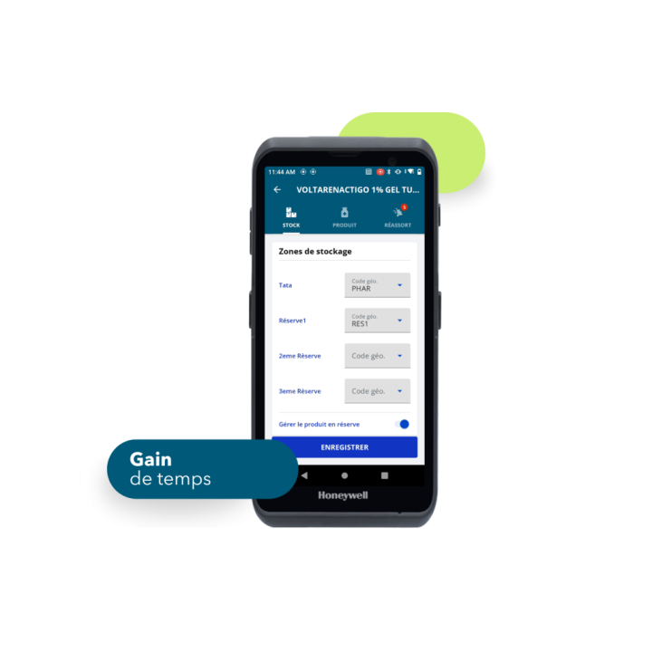 Terminale mobile gestion stock pharmacie