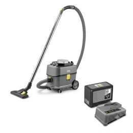 vue de l'aspirateur poussière sans fil, de la batterie et du chargeur de batterie