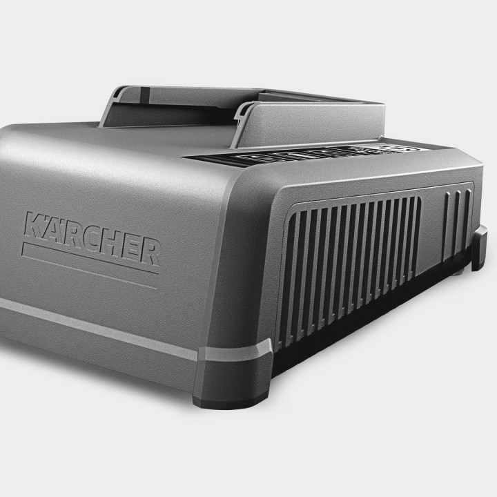 gros plan sur le coté du chargeur rapide Battery Power +