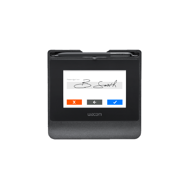 vue de la tablette signature Wacom STU 540