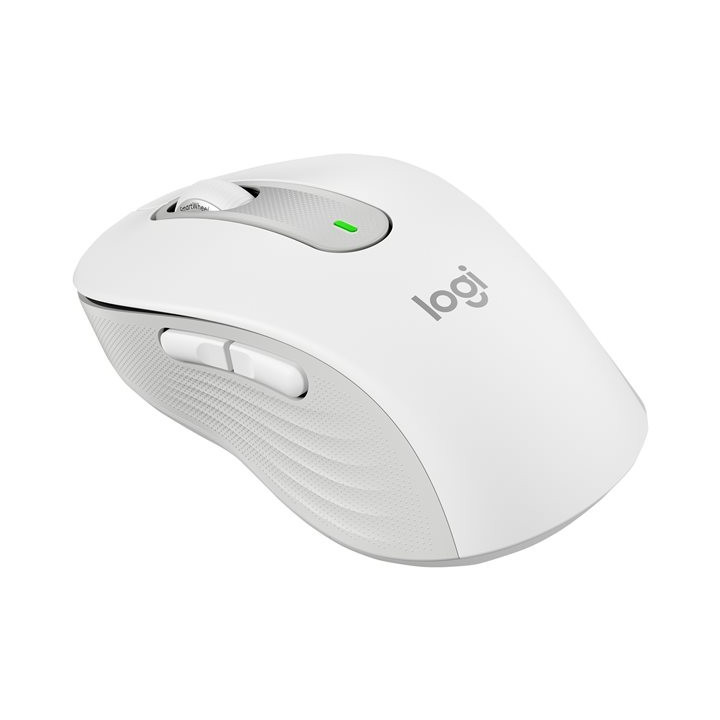 vue de 3/4 dos de la souris Logitech Signature M650