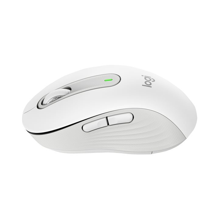 vue de profil de la souris sans fil Logitech Signature M650