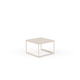 vue de la table basse carrée suzy lin blanc nacré