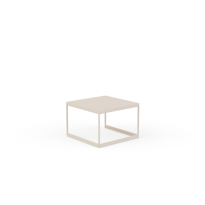 vue de la table basse carrée suzy lin blanc nacré