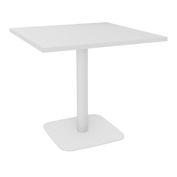 gros plan sur la table carrée blanche ELOISE