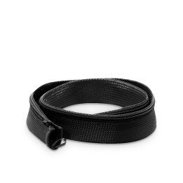 Vue de la gaine zippée noire enroulée sur elle même