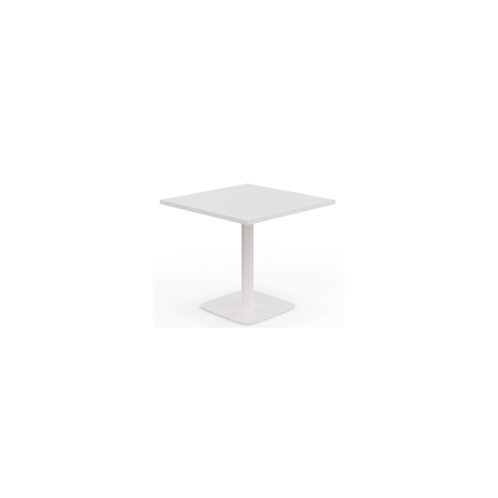 vue de la table carrée blanche ELOISE