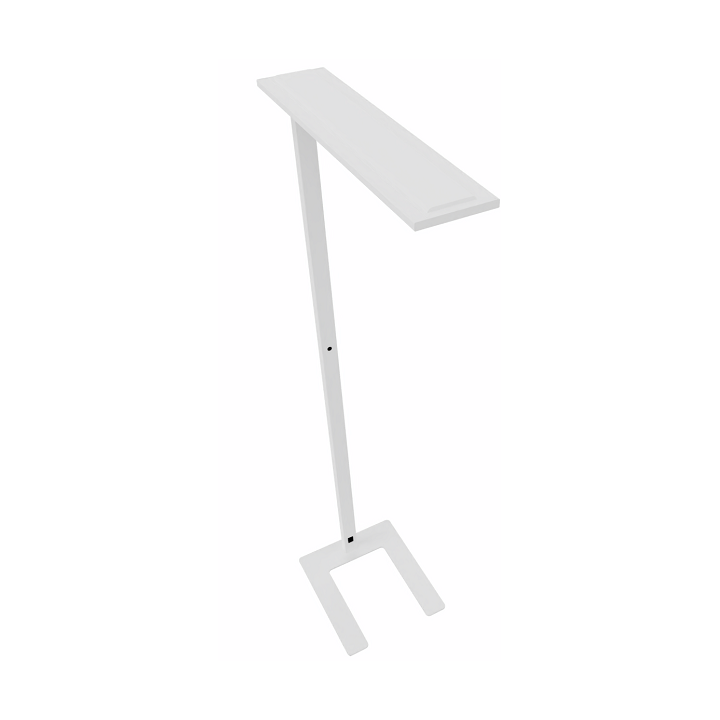 vue du lampadaire NEO blanc de 3/4 haut