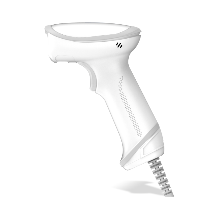 vue de profil du Lecteur 2D filaire blanc - HR23 Dorada AI de NEWLAND