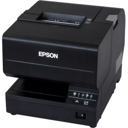 vue de l'imprimante Epson TM-J7200 de  3/4 profil droit